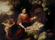 Rest on the Flight into Egypt Bartolome Esteban Murillo